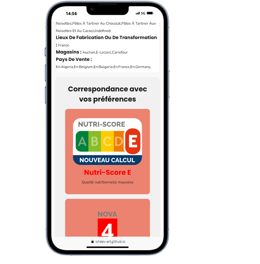 Aperçu du projet off responsive 2